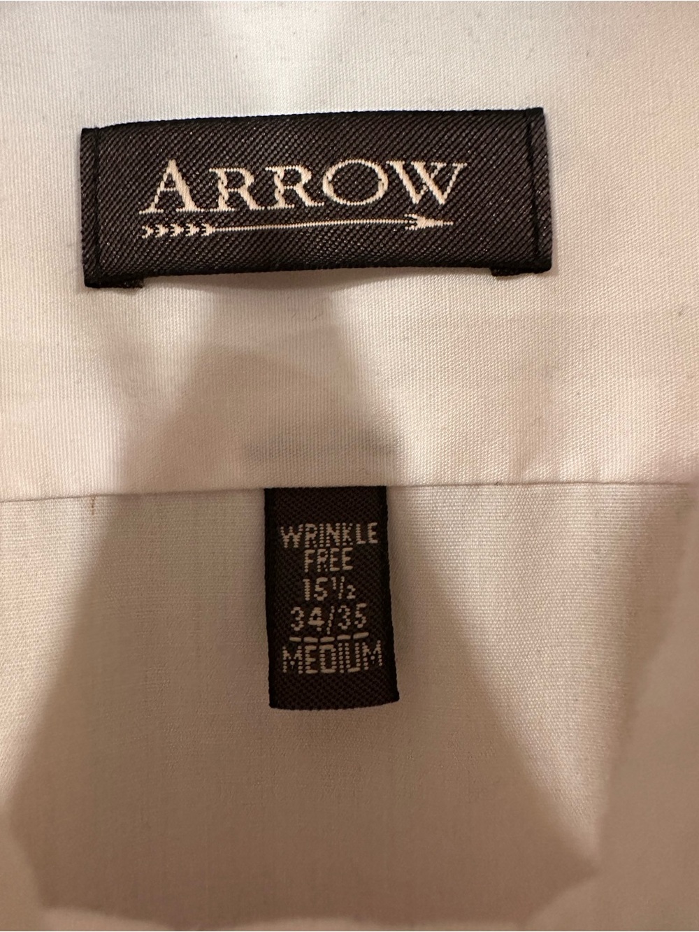 Arrow Men's Long-Sleeve Dress Shirt - White - Picture 5 of 5